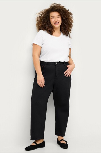 Levi's Plus Jeans 501 Crop Jive Svart