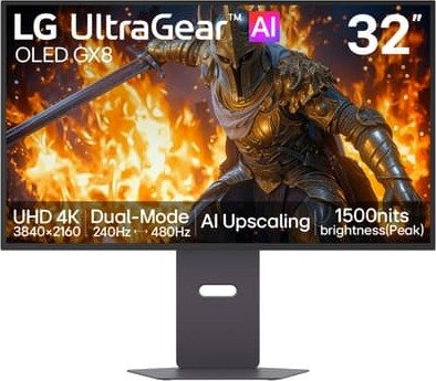 LG UltraGear 32GX870B 32"" 4K/OLED/240Hz/0.03ms gaming-skjerm