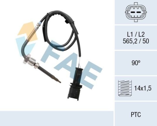 Sensor, eksostemperatur FAE 68074