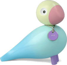 Kay Bojesen Denmark Story Bird sangfugl Joy 15,5 cm aqua
