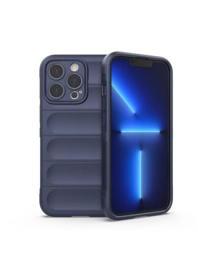 Hurtel Magic Shield Case iPhone 13 Pro Flexible Armored Cover Dark Blue
