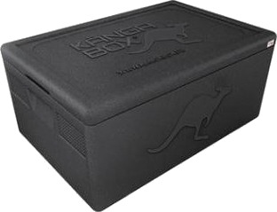 Termokasse Kænga 21 Ltr 1/1 Gn 60X40x18 Cm Med Låg Epp Sort,Stk