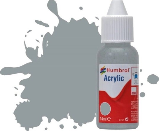 Humbrol Akryl No 167 Barley/Camouflage Grey - Matt 14ml Dropper Bottle