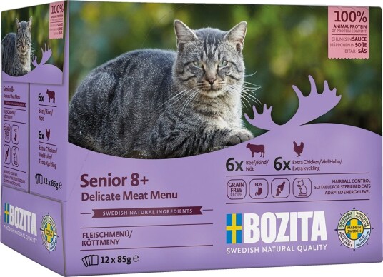 Bozita Biter I Saus Senior Blandingspakke 2 Varianter 12 X 85 G Bozita Biter I Saus Senior Blandingspakke 2 Varianter 12 X 85 G