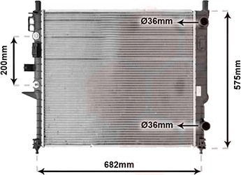 VAN WEZEL 30002331 Radiator motorkjøling VAN WEZEL 30002331 Radiator motorkjøling