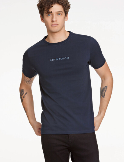 Lindbergh Lindbergh Print Tee S/S - Blue - XL