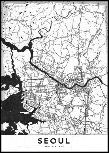 Seoul Plakat Plakat / 100x150cm
