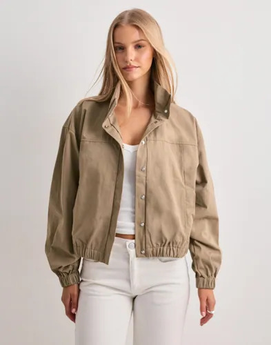 Pieces Beige Pcmonalisa Bomber Jacket D2D