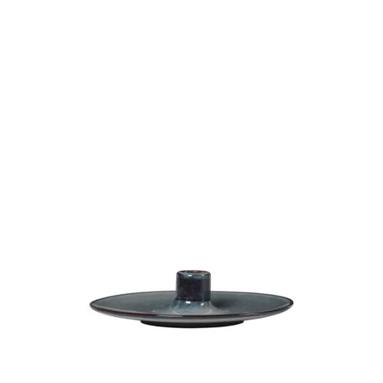 Broste Copenhagen Nordic Sea lysestake 18 cm i blått stentøy Broste Copenhagen Nordic Sea lysestake 18 cm i blått stentøy