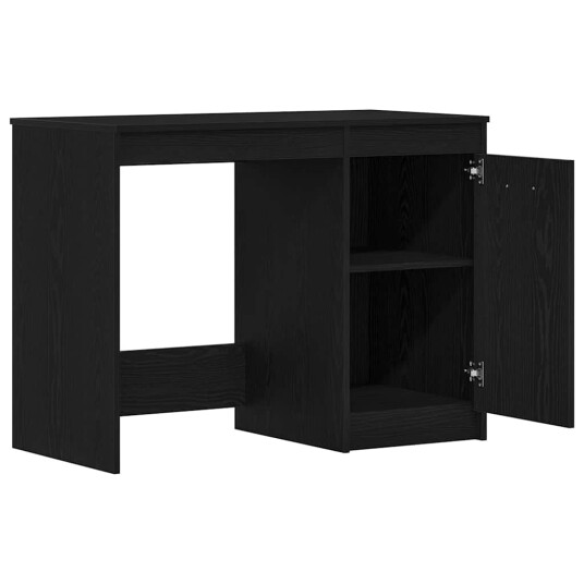  Skrivebord Svart Eik 100x50x76 cm Konstruert tre