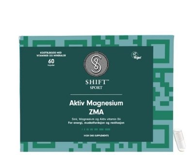 SHIFT SPORT ZMA – Aktiv Magnesium for muskler og søvn | 60 kapsler SHIFT SPORT ZMA – Aktiv Magnesium for muskler og søvn | 60 kapsler