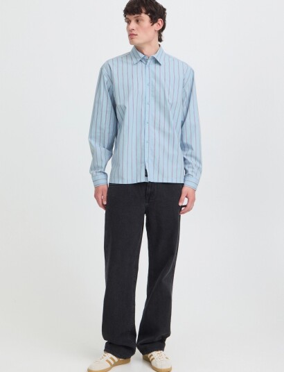 Blend Bhconrad Shirt Stripe Blue XXL