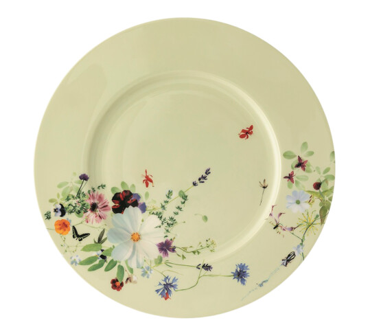 Rosenthal Grand Air dekketallerken 33 cm med fane grønn