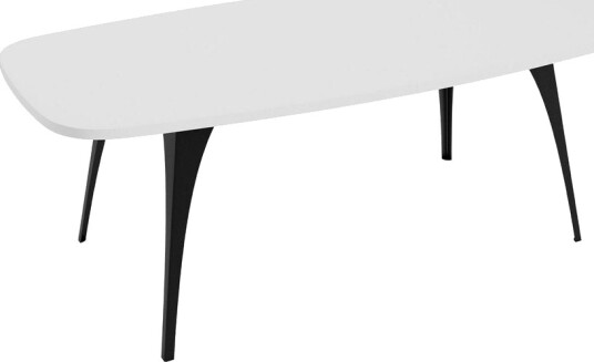 Elwyn Sofabord 120 cm - Svart/Hvit