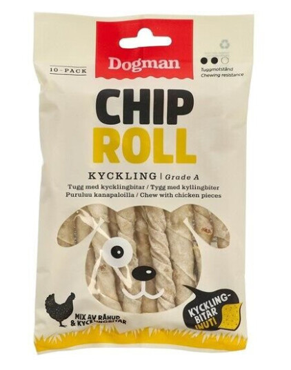 Dogman Chicken Chip Roll M Kyll 10-Ps