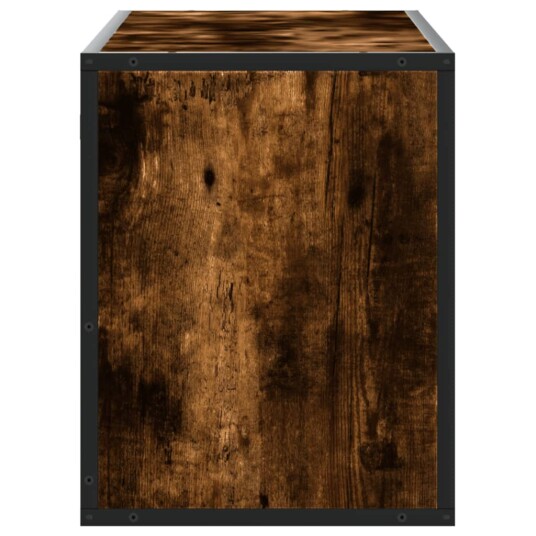 TV-benk røkt eik 100x31x39,5 cm konstruert tre og metall 8721102839955 TV-benk røkt eik 100x31x39,5 cm konstruert tre og metall 8721102839955