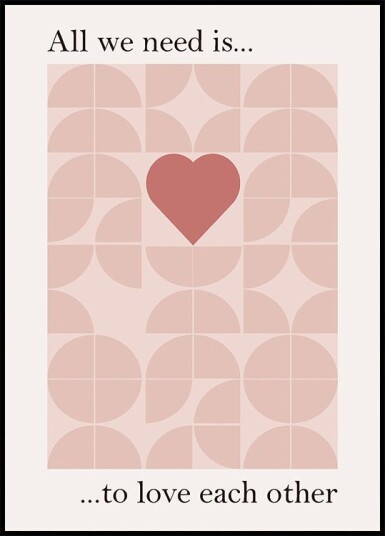Love and Unity Plakat Plakat / 40x50cm Love and Unity Plakat Plakat / 40x50cm