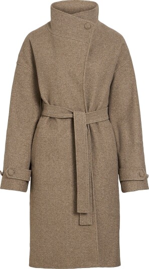 Vila Kåpe Vilonni L/s Coat Brun Vila Kåpe Vilonni L/s Coat Brun