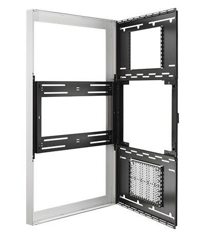 Chief Impact On-Wall Kiosk innhegning - portrett - for LCD-skjerm - hvit