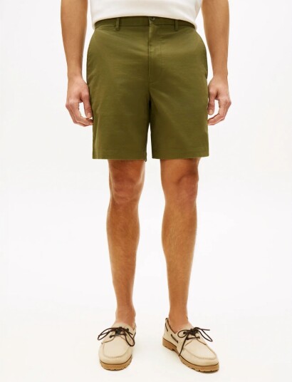 Tommy Hilfiger Dover 8 Inc Ess Twill Short   Khaki green   38