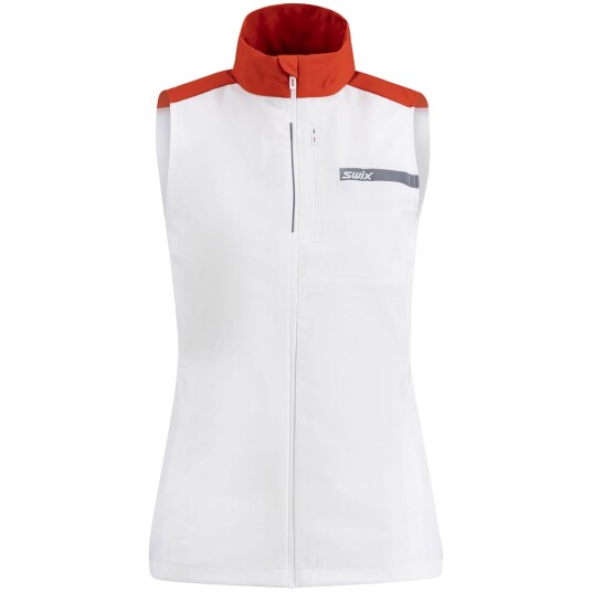 Swix Roadline Wind Vest W Bright White/fiery Red L Swix Roadline Wind Vest W Bright White/fiery Red L