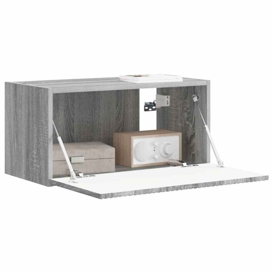  TV Veggskap Grå Sonoma 60 x 31 x 29.5 cm Konstruert tre
