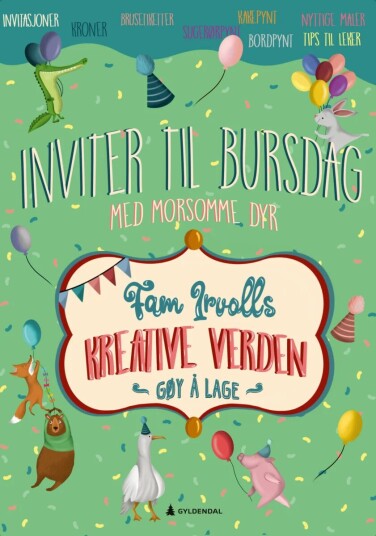 Inviter til bursdag med morsomme dyr. Gøy å lage