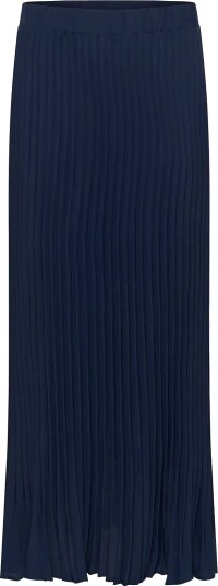 Cream Crcharline Plisse Skirt   Navy   36