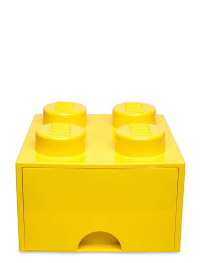 LEGO STORAGE Lego Brick Drawer 4   Yellow   25X 25X 18CM