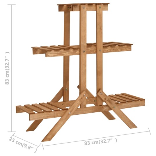 vidaXL Plantestativ 83x25x83 cm gran vidaXL Plantestativ 83x25x83 cm gran