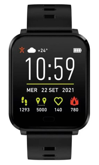 SBS Beat Spirit Smartwatch m. Søvnsporer & Skritteller - IP68 - Svart SBS Beat Spirit Smartwatch m. Søvnsporer & Skritteller - IP68 - Svart
