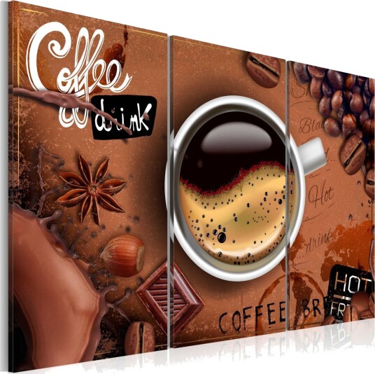 Bilde Cup Of Hot Coffee 90x60 Artgeist sp. z o. o.