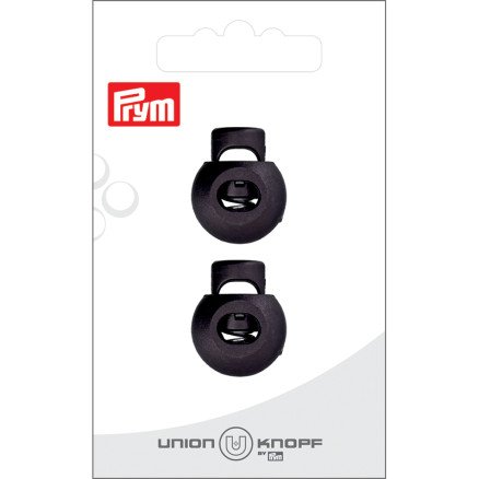Prym String Stopper Black 8mm 2 stk
