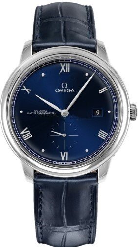 Omega Herreklokke 434.13.41.20.03.001 De Ville Prestige Blå/Lær