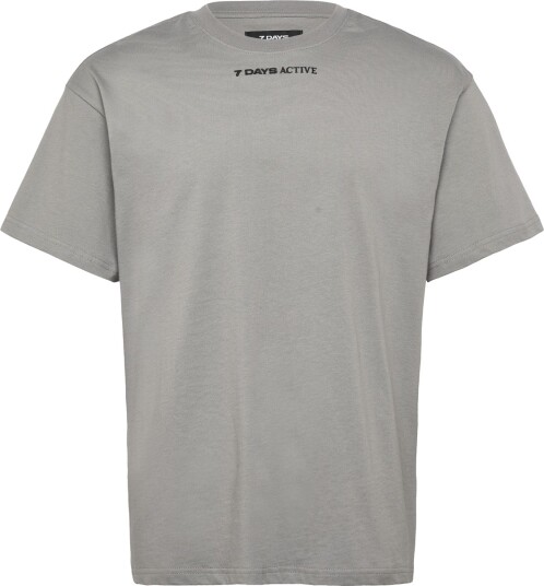 7 DAYS Active Regular Race Line Tee   Grey   L