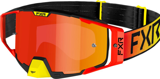 FXR Combat 2023 Motocross briller en størrelse Rød Gul