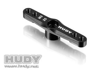 Hudy 293509 Alu Throttle Servo Horn Futaba 25T M3 Thread V2