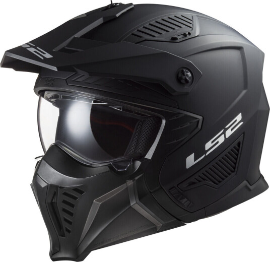 LS2 OF606 Drifter Solid Motocross Hjelm M Svart
