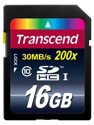 Transcend SDHC Card 16GB Class 10