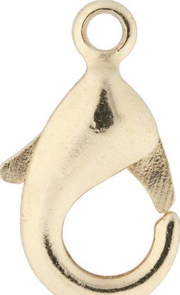Karabinere 10,1 mm Gullfarget 100 stk