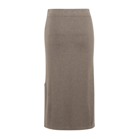 Adora Skirt Brown XS Midi viscose skirt