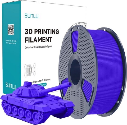 Sunlu 1.75 mm Høyhastighets PLA+ Filament Blå 1 kg til 3D-printer