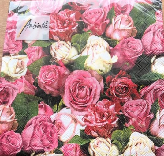 Lunsj serviett Roses All Over fra Ambiente