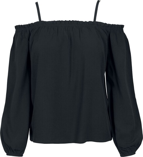 Urban Classics Langermet skjorte Ladies Cold Shoulder Longsleeve XS til 5XL Damer svart
