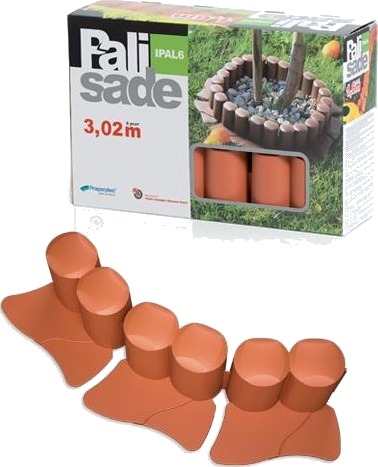 Prosperplast Hagepalisade 6 Terrakotta 3,02 M