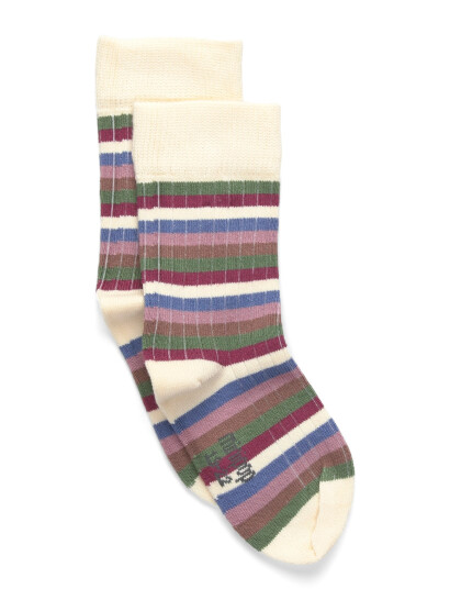 minipop Minipop® Bamboo Multi Stripe Socks Multi/patterned 27/30Y