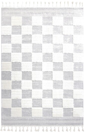 Shaggy Austin grå/offwhite Størrelse: 160 x 230 cm