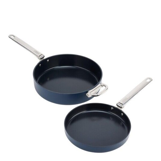 Joseph Joseph Space stekepannesett 2 deler 24+28 cm midnight blue Joseph Joseph Space stekepannesett 2 deler 24+28 cm midnight blue
