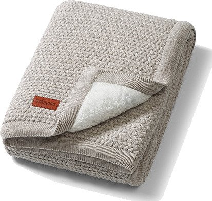 BabyOno 1658 Bomullsteppe med isolering - 75x100cm - Grå