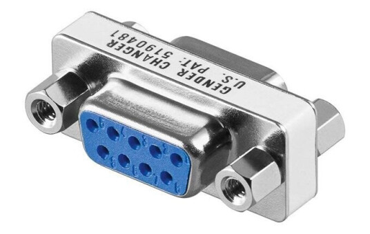 Pro Gender Changer Seriel RS232 9P (F/F)